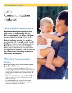 Information For Parents: Early Communication PDF – Parenting Counts